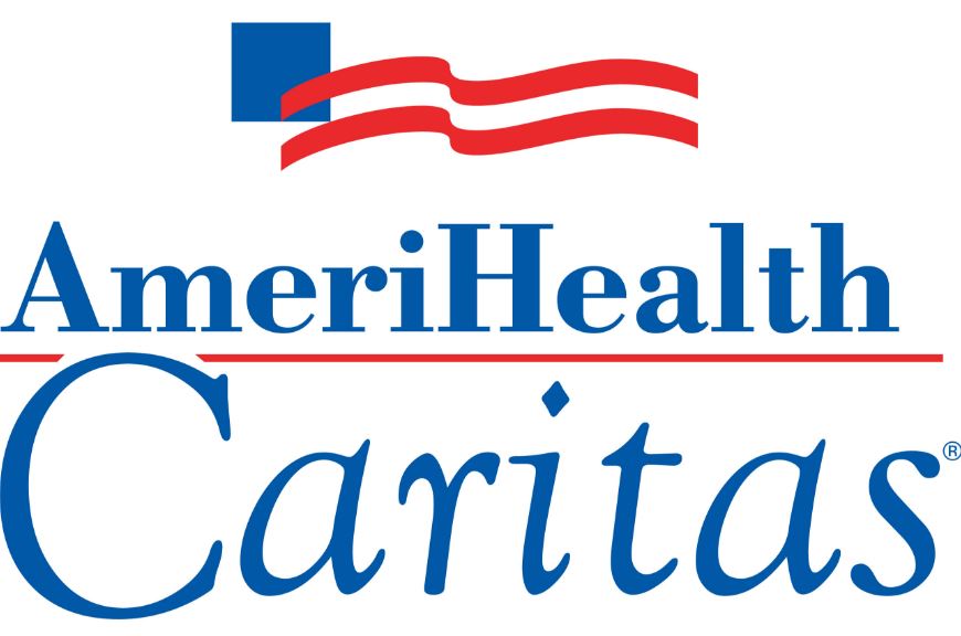 AmeriHealth logo with red flag stripes